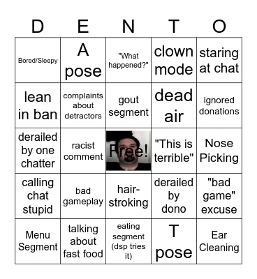 DSP Dento (Bingo) Bingo Card