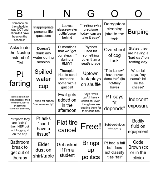 ANR Bingo Card