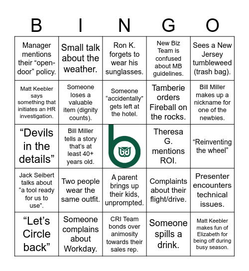 EmCap Homecoming 2025 Bingo Card