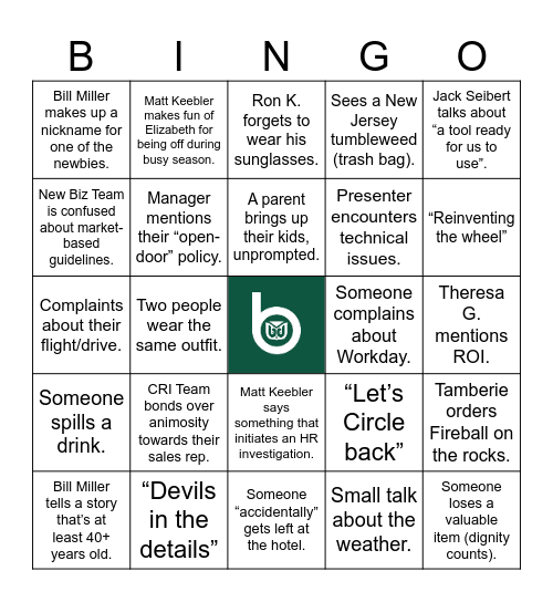 EmCap Homecoming 2025 Bingo Card