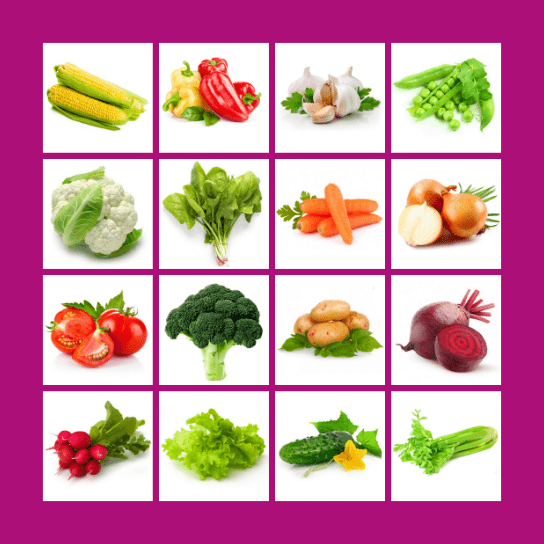 warzywa (1) Bingo Card