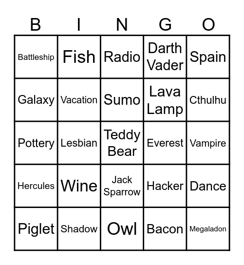 Infinite Craft B&S Bingo Card