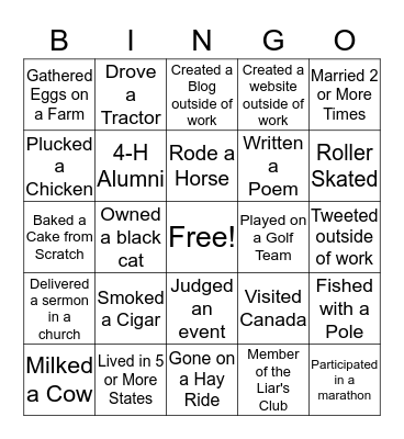 Communications Staff Bingo Card