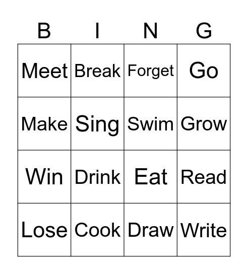 Have you ever… ? Bingo Card