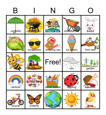 Spring Fun! Bingo Card