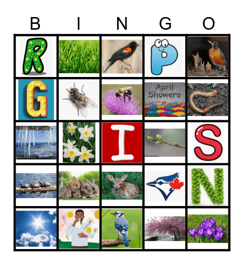 Spring Bingo Card