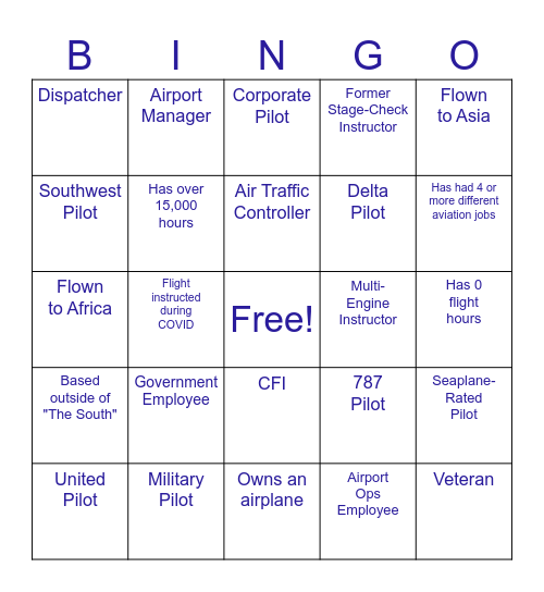 AvFest 2025 Social Bingo Card