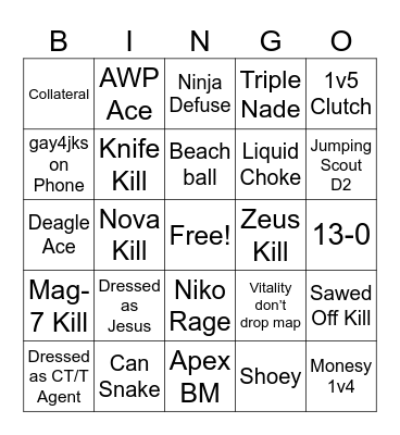 IEM Melb Bingo Card