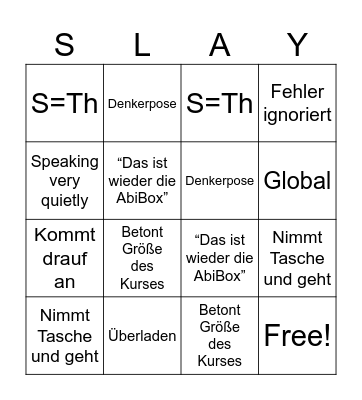✨Frau Herrmann Core✨ Bingo Card