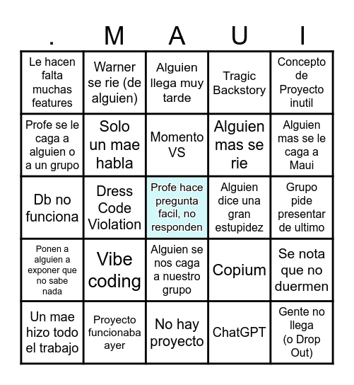 Ruby on Rails Bingo Card