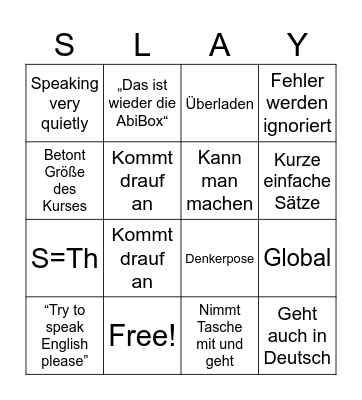 ✨Frau Herrmann Core✨ Bingo Card