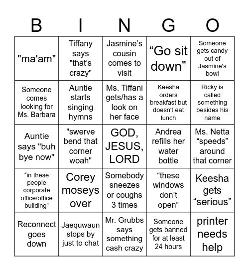 WE GOT BOOTS ON THE GROUND Bingo Card