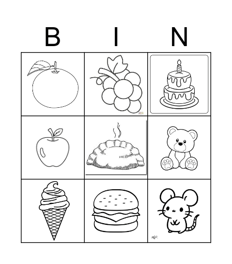 vocabulario segundo grado Bingo Card