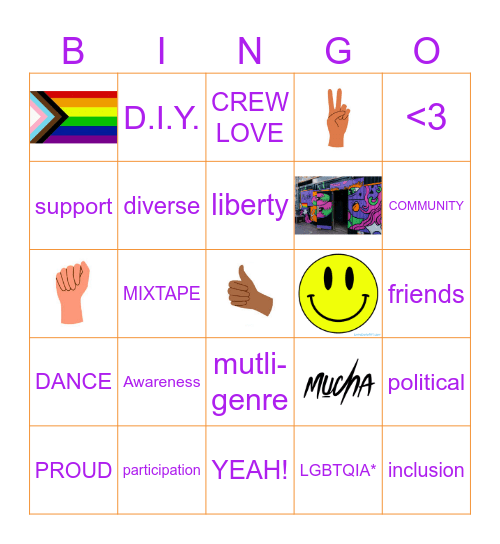 MUCHA Bingo Card