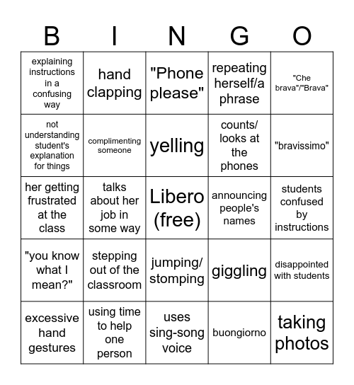 Prof Ms. Altomonte Bingo Card