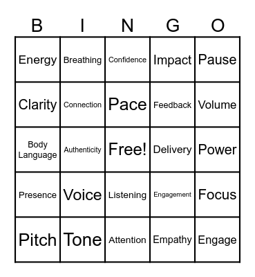 BINGO Card