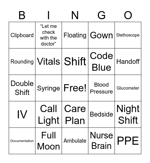 Sanford Bemidji Nurses Week 2025 Bingo Card