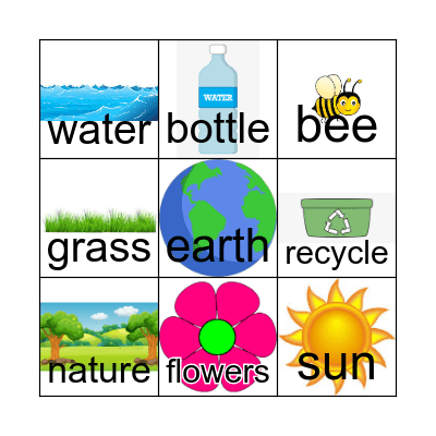Earth Day Bingo Card