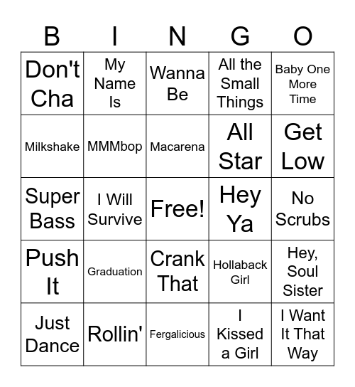 Dead Pan Song Lyrics Bingo Card