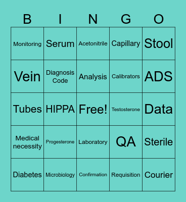 Lab Week 2025 Bingo Card