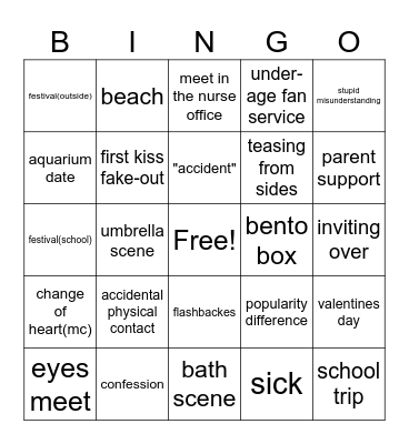 roncom bingo ts bran Bingo Card