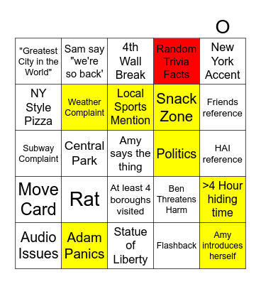 Season 13.5 Hide and Seek Bingo Card