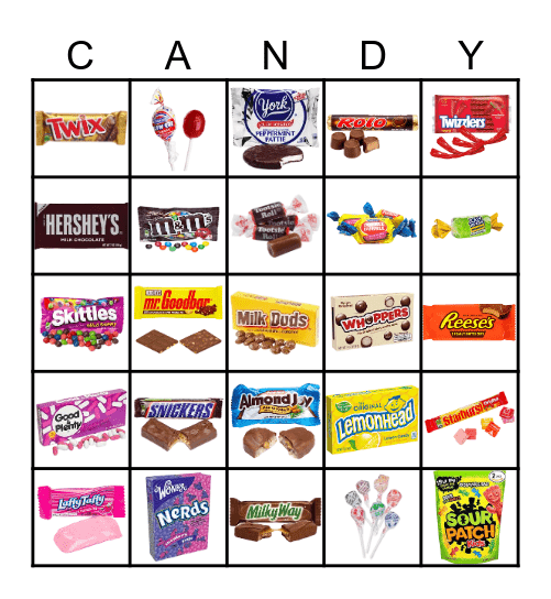 Candy Bingo Card