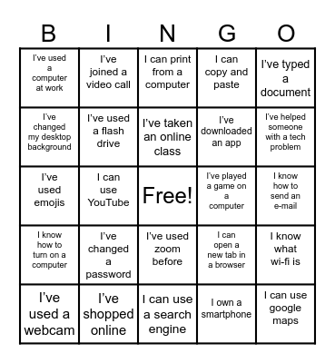 Tech Life :D Bingo Card