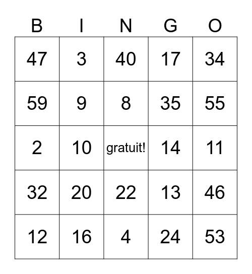 Alison Trainor Bingo Card