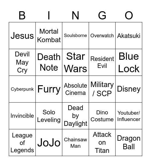 comic con 2025 for the boys Bingo Card