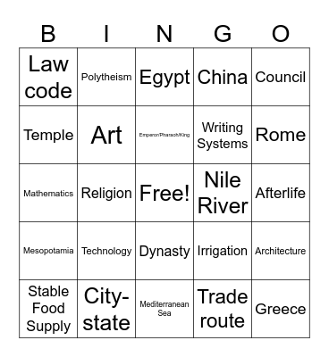 News Bingo Card
