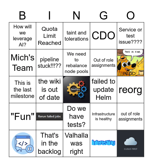 Valhalla Bingo 2 Bingo Card