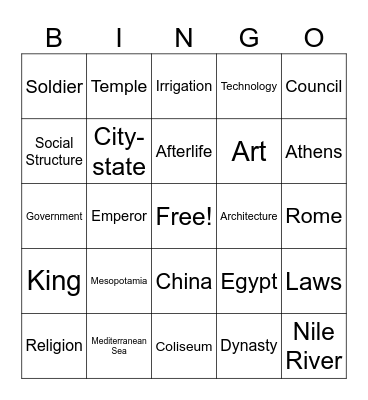 News Bingo Card