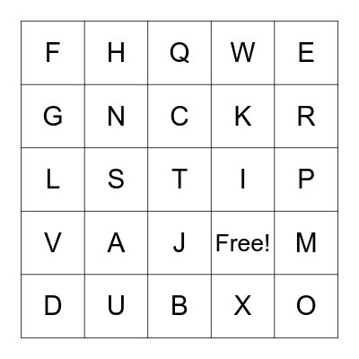 Leadership Bingo Card