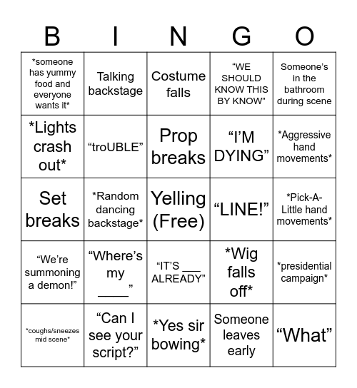Super Saturday Bingo Card