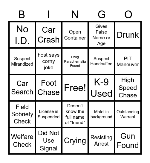 OPL Bingo Card