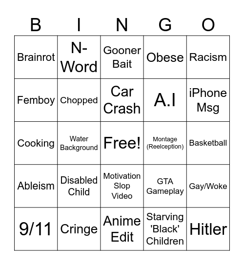 IG Reels Bingo Card