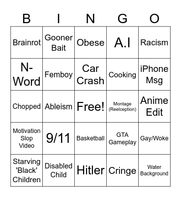 IG Reels Bingo Card