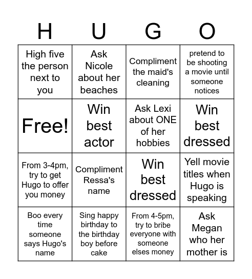 Bingo Card
