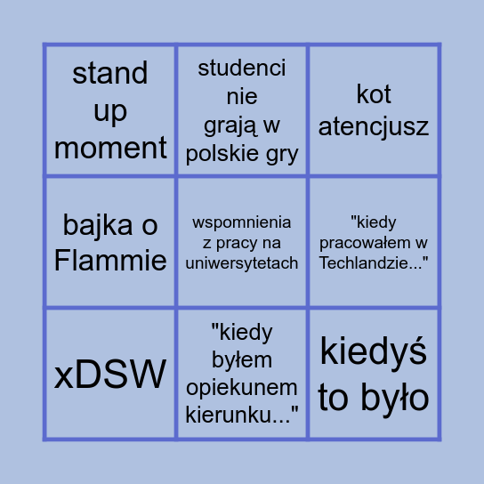 dr Makuch BINGO Card