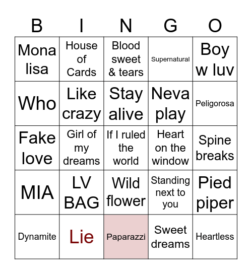 Bingo Card