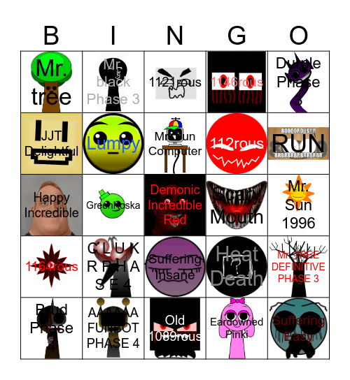 Random Bingo Card
