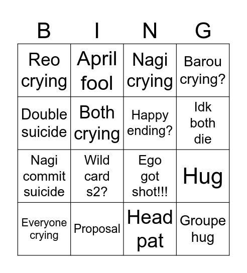 Bllk chapter300 Bingo Card
