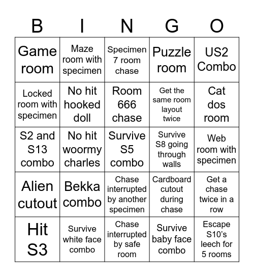 SJM bingo Card