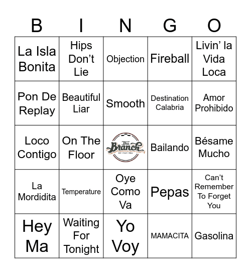 Spanish Flare Bingo Card