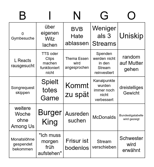 Average PauLo Woche Bingo Card