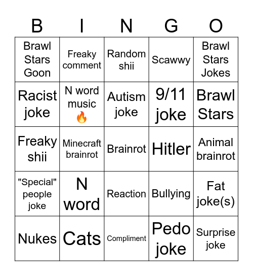 Sigma Reels Bingo Card
