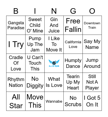 Some More 90's Hits Bingo Card