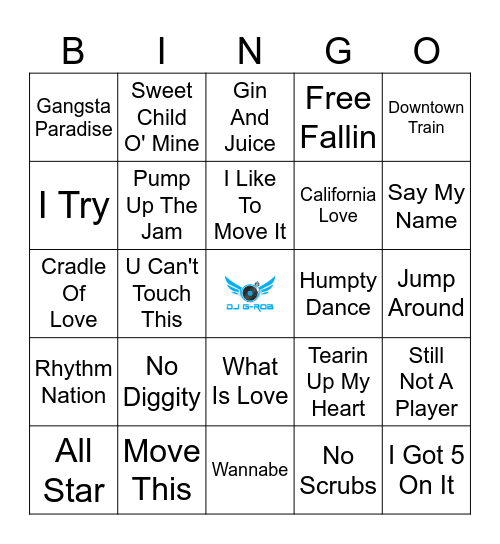 Some More 90's Hits Bingo Card