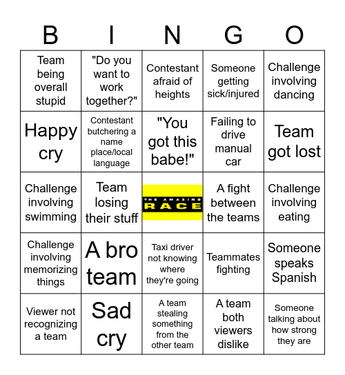 US 37 Bingo Card